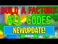 New Build A Factory Codes | Roblox Build A Factory Codes (June 2024)