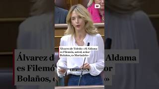 🗣️ Cayetana Álvarez de Toledo: «Si Aldama es Filemón, usted, señor Bolaños, es Mortadelo» #eldebate