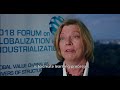 ILO's Irmgard Nübler at the 2018 Forum on Globalization and Industrialization