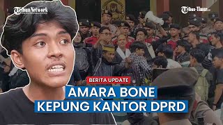 Aksi Saling Dorong Dengan Polisi Warnai Unjuk Rasa di Kantor DPRD Bone