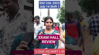 SSC CGL 2023 July 14 Shift 1 Exam Hall Review Student Review Malayalam #ssccgl