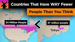 Countries With WAY Fewer People Than You Think