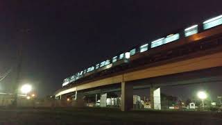 Miami Dade Metrorail Hitachi Cars passing near Northside