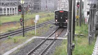 JR九州　817系V1509串木野駅～鹿児島中央駅（2453M）→→→鹿児島車両センターへ回送　アミュプラザ鹿児島西駐車場\u0026　撮影日202 5 27