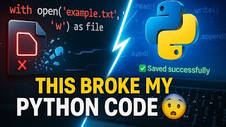 ⚡ This Broke My Python Code 😳 | Fix File Handling Once & For All!