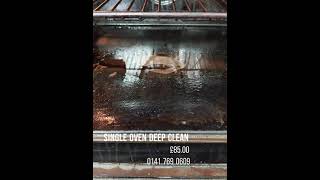 Single oven cleaning £85.  Glasgow Oven Cleaners 0141 769 0609