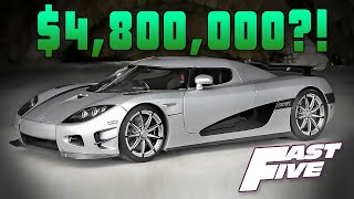 The Cost of EVERY Car in Fast Five [Fast and Furious 5]