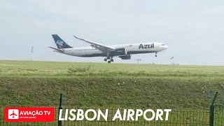 Windy Day Landings • Runway 20 • Lisbon Airport