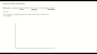 What is a Cauchy Sequence?