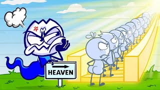 HEAVEN CALLING: Don't QUEUE Me | Animated Short Films | Pencilmation Cartoons!