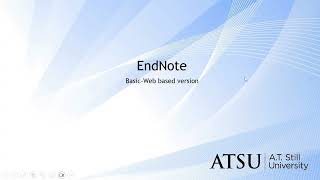 How to Use EndNote Basic