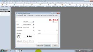 QuickBooks Training - Track Single Activity On Timecard Using Stop Clock