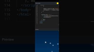 🫧 Bubbles Animation in HTML CSS JS 💥 #coding #programming #animation