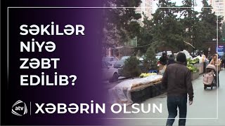 Xırdalanda zəbt edilən səkilər / Xəbərin olsun