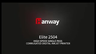 Elite2504 Entry Level Single Pass corrugated printing machine from Hanway