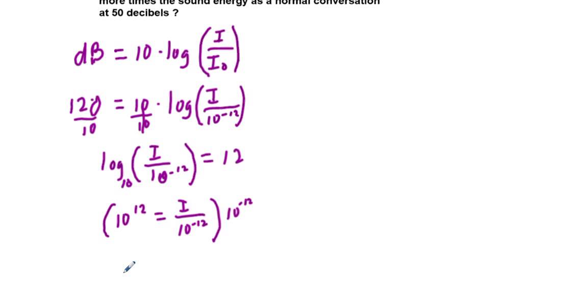 Sound Intensity Equation Examples - Tessshebaylo