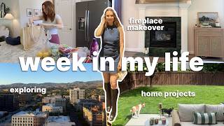 VLOG | A Week of My Favorite Things | Fireplace Makeover, Home Projects, Productive Days
