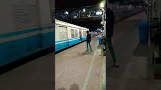 Lingampally To Falaknuma || MMTS Local Train Arriving At Secunderabad Railway Station #shorts