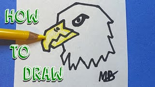 HOW TO DRAW A BALD EAGLE *super easy*