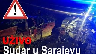 A car accident between two cars in Sarajevo