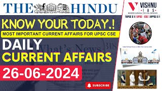 Daily Current Affairs | 26th July 2024 | Hindu Newspaper Analysis | UPSC | TGPSC | APPSC