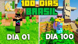 COMO SOBREVIVI 100 DIAS NO MINECRAFT NO BRASIL