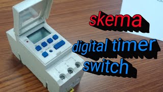 Skema digital  timer switch thc 15 a