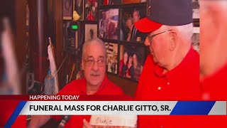 Funeral for Charlie Gitto Sr. at the Cathedral Basilica today