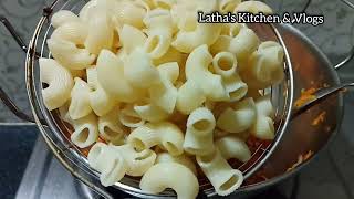 మసాలా మాక్రోనీ | Desi pasta recipe | Masala Macaroni Recipe at home in Telugu ||