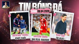 TIN BÓNG ĐÁ 8/4: BAYERN MUNICH ĐÁNH BẠI REAL MADRID, ARSENAL THẮNG PHÚT CUỐI, XABI SẮP TÁI XUẤT