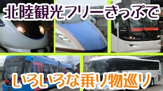 北陸観光フリーきっぷ　北陸地区の乗り物巡りに行ってきた【ダイジェスト版・総集編】