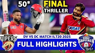 ILT20 2025 Highlights | Dubai Capitals Vs Desert Vipers Final Match Full Highlights 2025#highlights