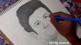 How to Draw Sushant Singh Rajput /কিভাবে সুশান্ত সিং রাজপুত ছবি আঁকব /pencil sketch /Art By Samrat