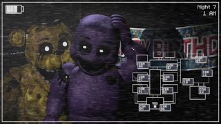 FNAF 2 in REAL TIME ll PURPLE GUY vs GOLDEN FREDDY SFM Animation (fanmade)