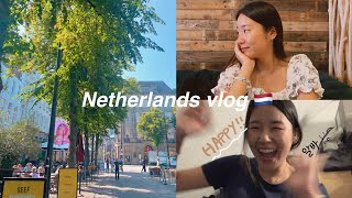 🇳🇱 네덜란드 유학생 vlog | 알바 구하기 성공 \u0026 첫알바, 포케볼, 파이브가이즈, 잔치국수, 배추전 만들어 먹기, 주말에도 학교가는 네덜란드 학사 유학 일상 브이로그:)