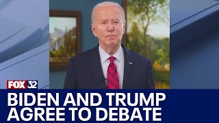 President Biden challenges Trump to pair of debates