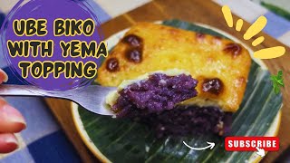 How to make Ube Biko with Yema Topping