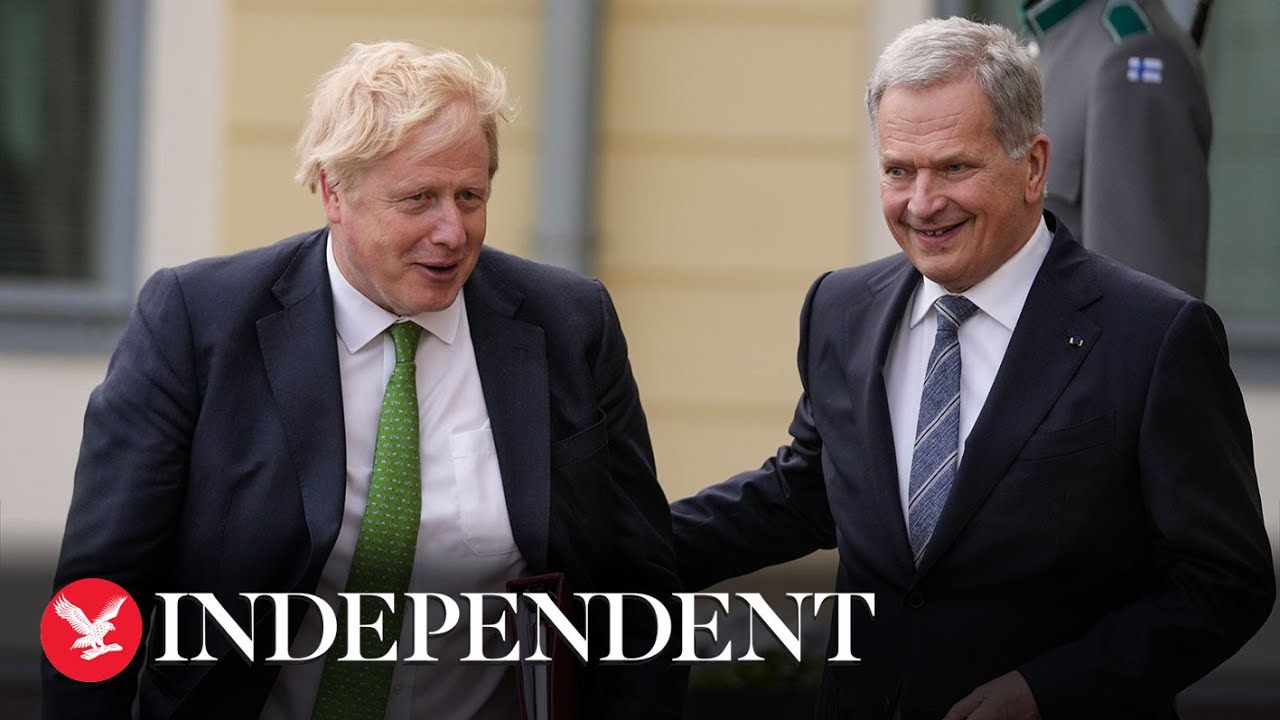 Watch again: Boris Johnson and Finnish President give update after Ukraine meeting