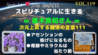 ∞ 並木良和さん ∞次元上昇する魔法の言葉111●アセンションの妨げになるもの●奇跡やミラクルは当たり前　私なりに解釈してシェアさせて頂きます♥