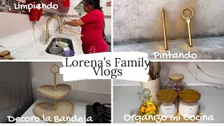 | 🧽Limpiando, Pintando y Organizando Mi COCINA | | DECORÓ la bandeja de 💖|