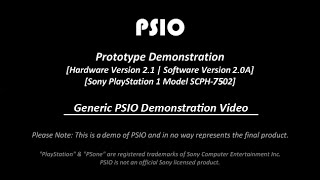 PSIO Prototype V2.1 Demonstration #2 - Generic Demonstration