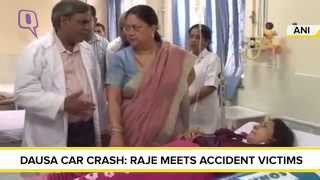 Dausa Car Crash: Vasundhara Raje Meets Accident Victims