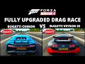 Forza Horizon 4 - Bugatti Chiron VS Bugatti Veyron SS (Fully Upgraded) | Drag Race