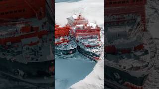 Giant Ship Smashes Through Ice to Clear the Way! ❄️🚢