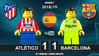 Atlético Madrid vs Barcelona 1-1 • LaLiga 2019 (24/11/2018) Goal Highlights Film Lego Football