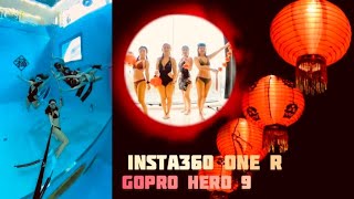 Underwater Celebration for Spring Festival! Freediving Girls Using Insta360 One R for Selfie