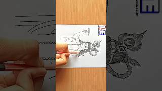 krishna janmashtami | learn easy sketches and art #shorts #krishna #janmashtami #drawing #art