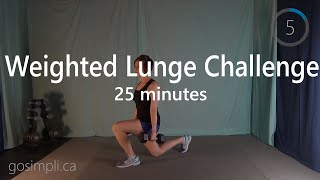 Weighted Extreme Lunge Workout Challenge