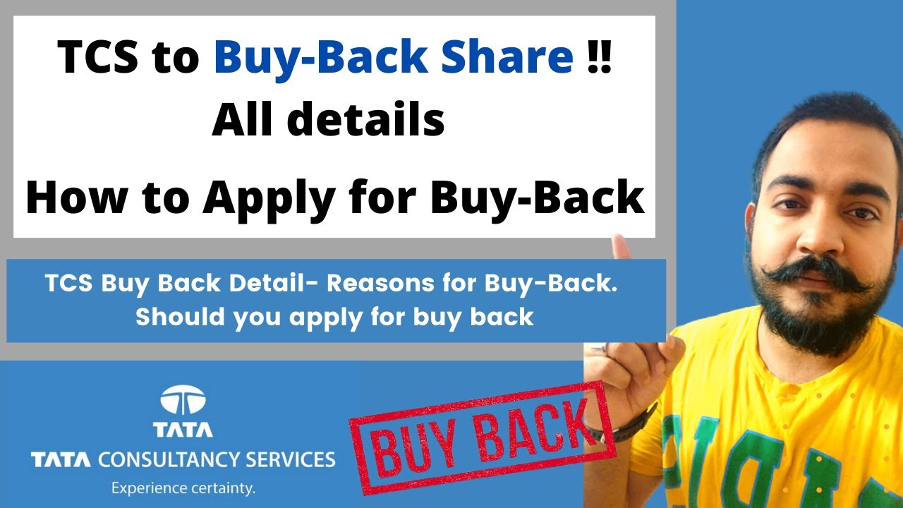 TCS To Buy Back Its Shares!! How To Apply For Buy-Back For TCS Share ...