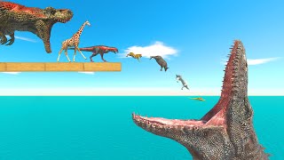 Mosassaurus Challenge - Eaten By T-Rex Or Falling Into Mosasaurs's Mouth